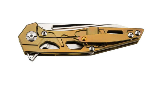 PUMA TEC Einhandmesser, Bronzefinish, mit Clip