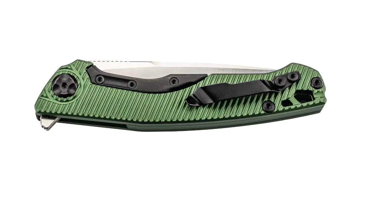 PUMA TEC Einhandmesser, Green Aluminium mit Clip