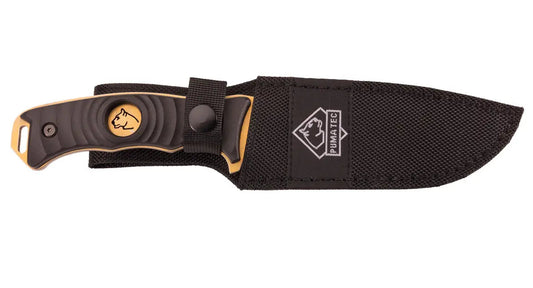 PUMA TEC Gürtelmesser, Titanbeschichtung, Goldfarbe