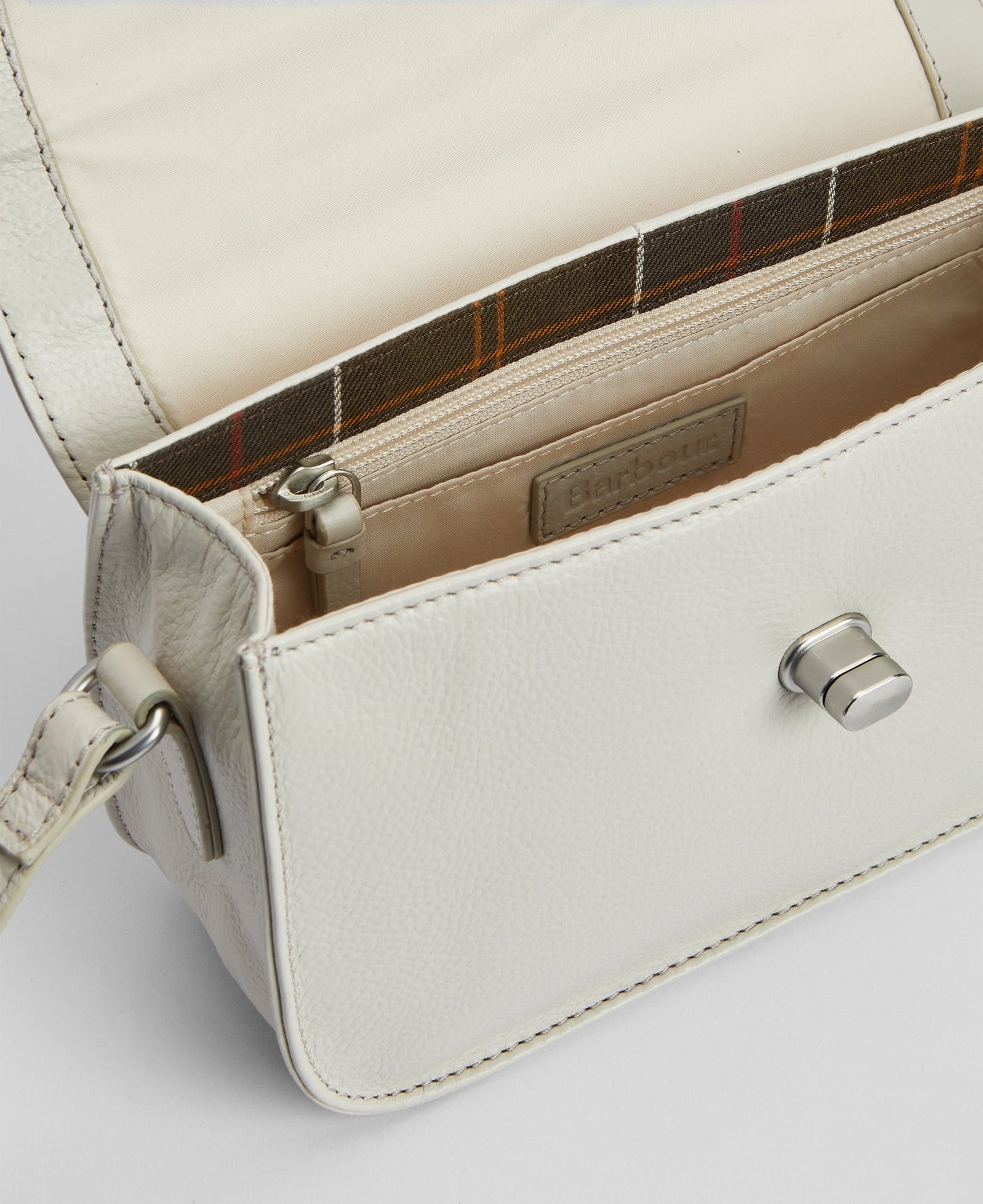 Barbour Tartan Leder-Handtasche Isla