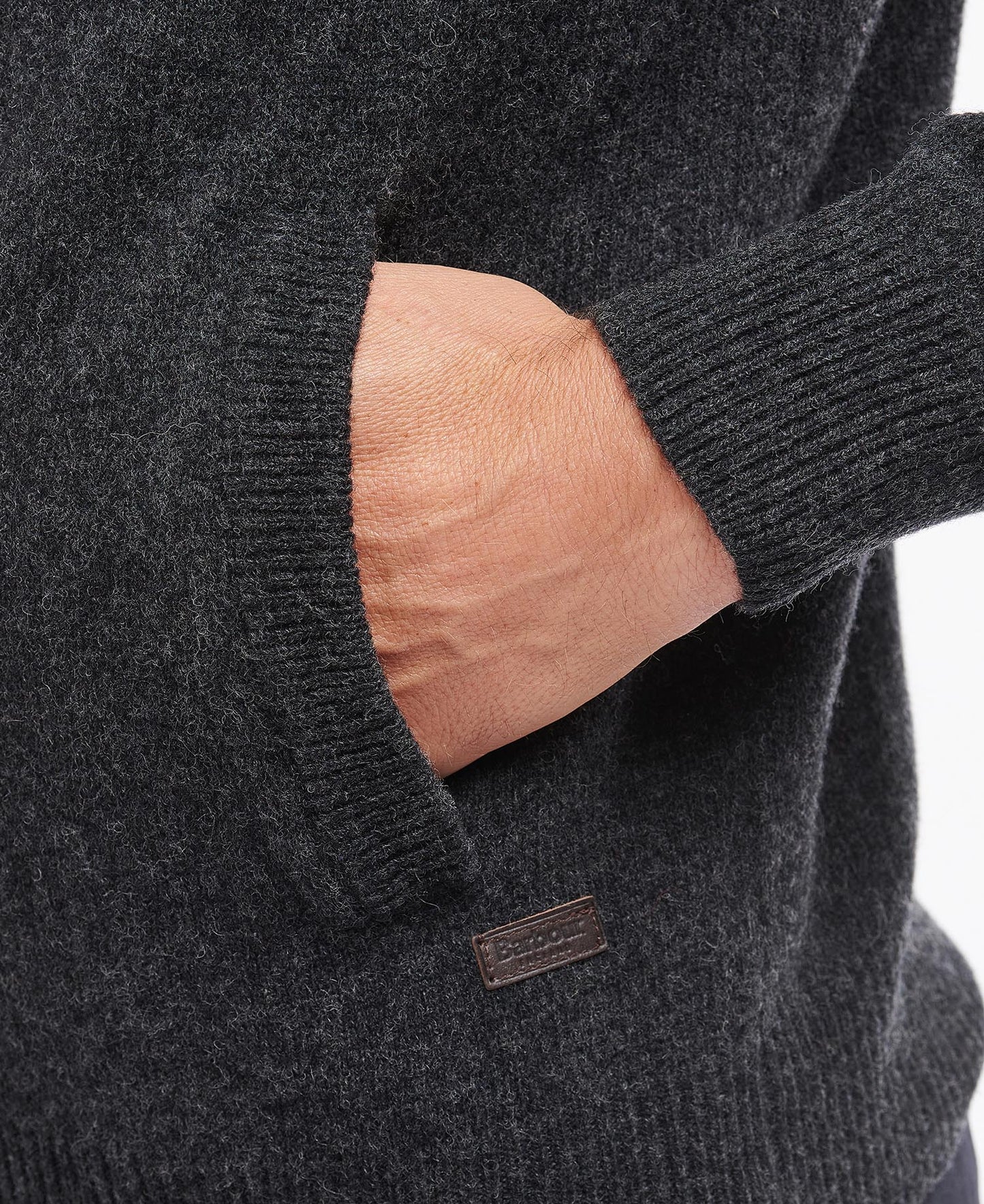 Barbour Strickjacke mit Patches