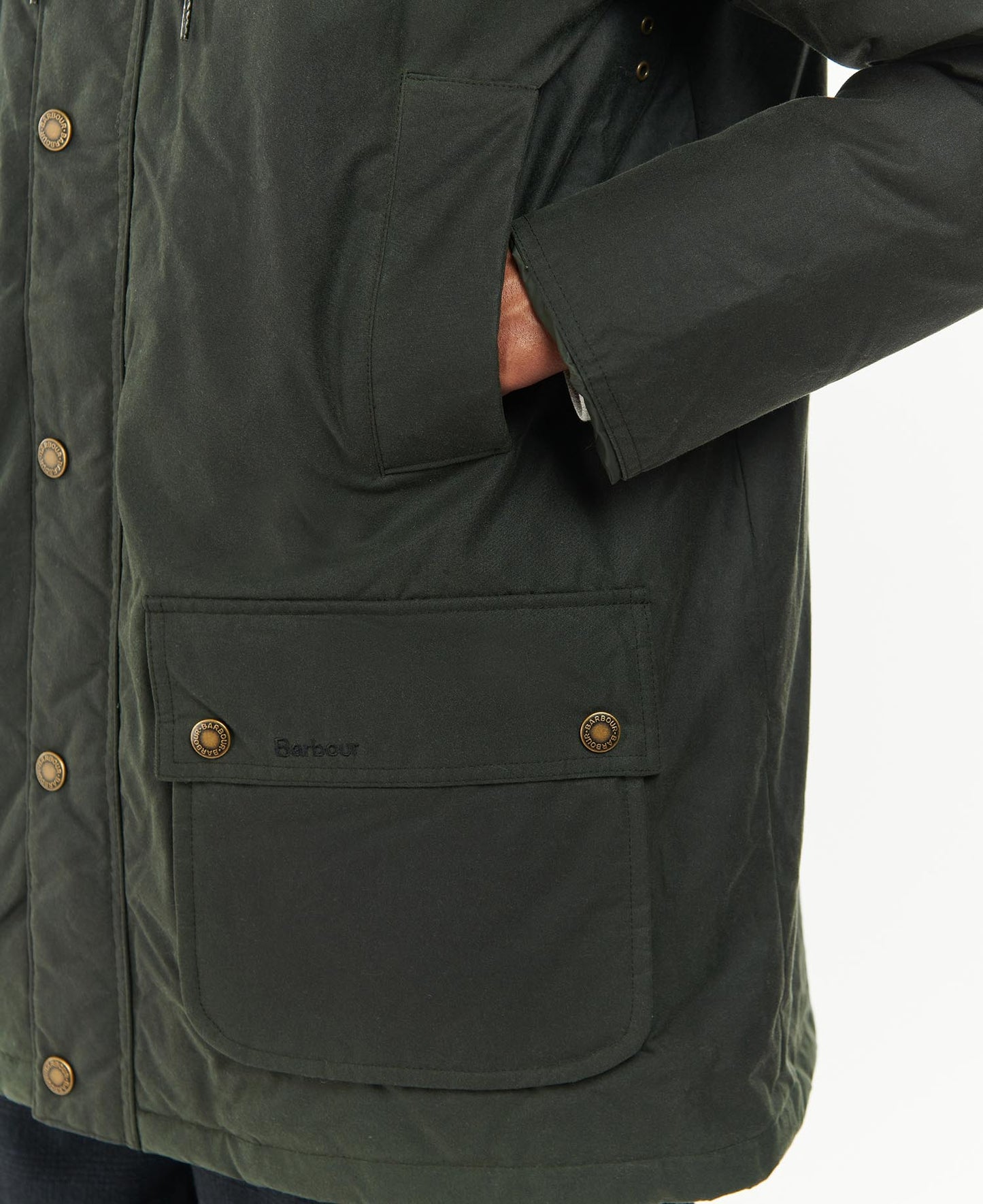 Barbour Hooded Beaufort Wachs Jacke