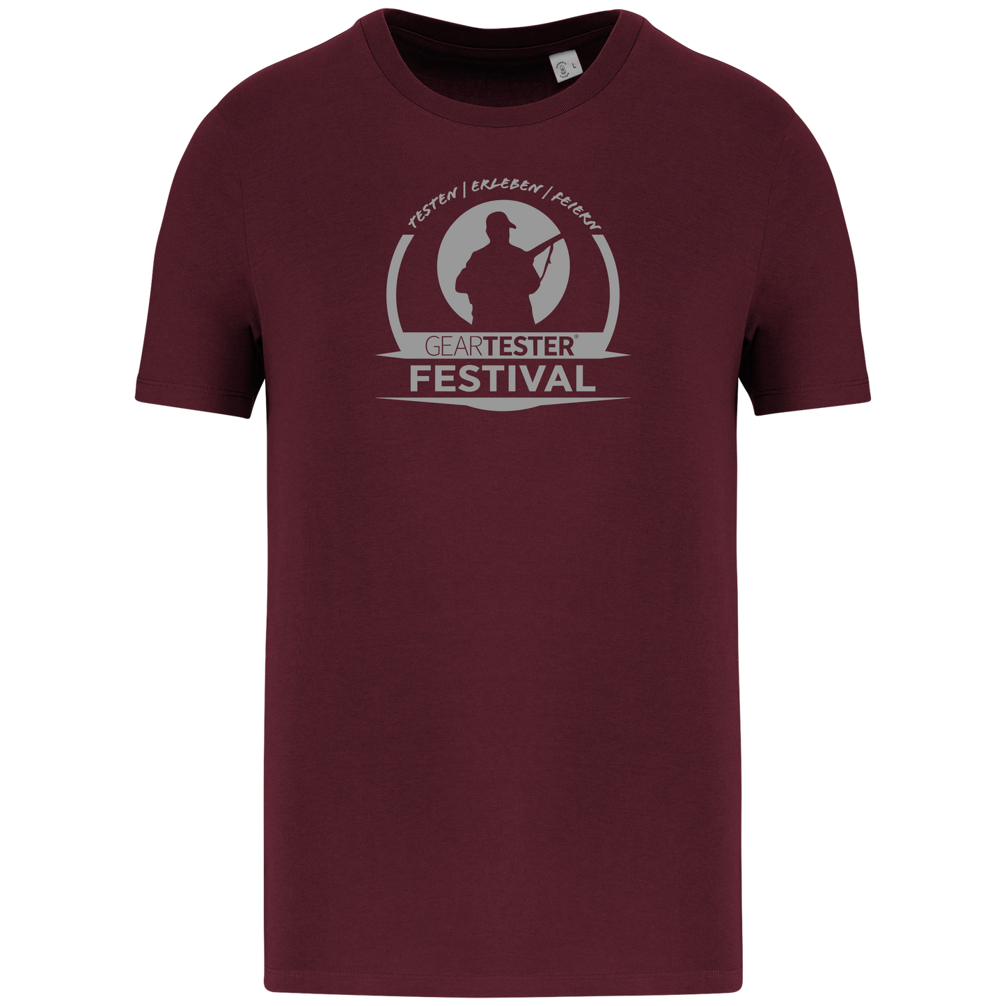 Geartester Festival Bio T-Shirt, großes Logo