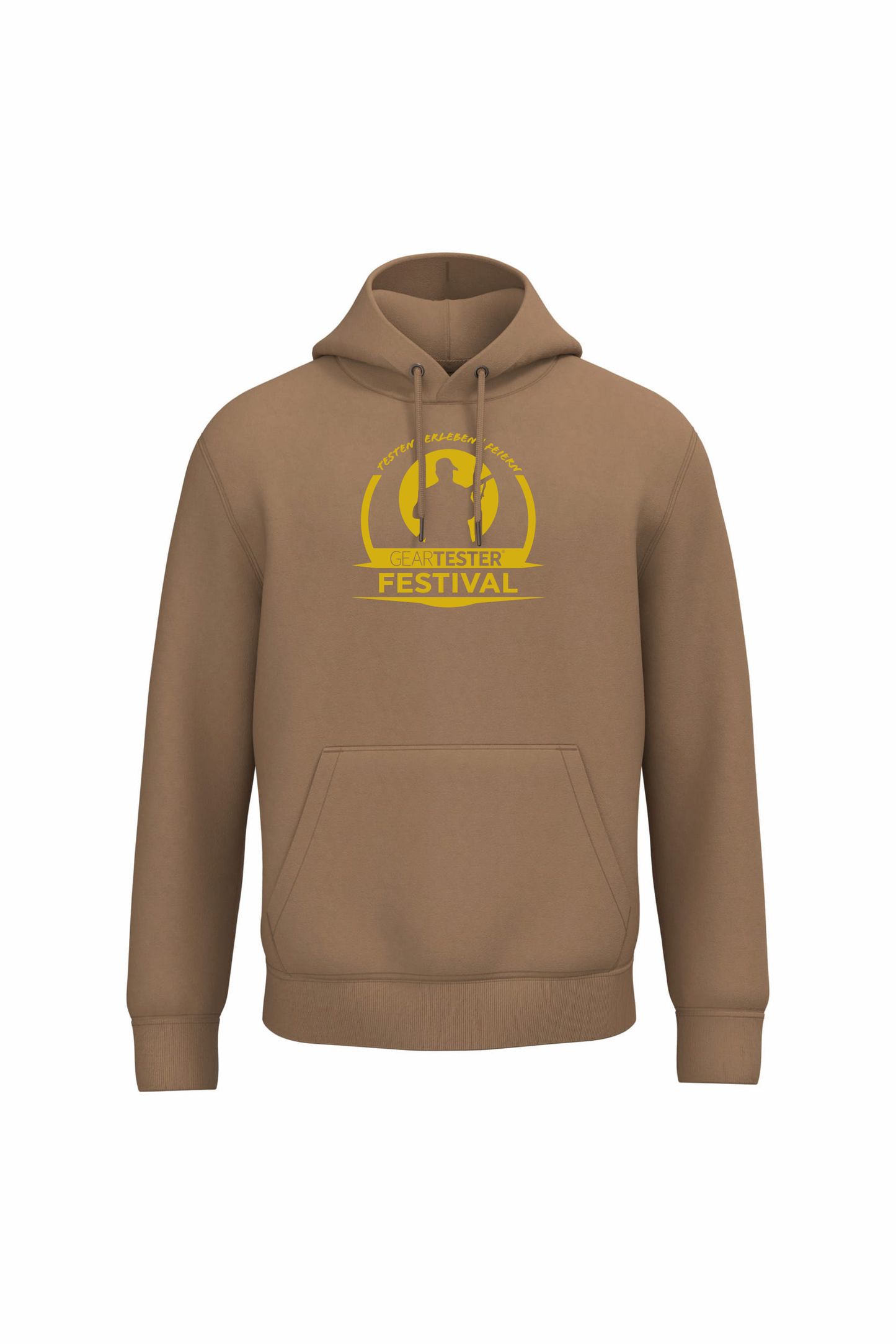 Geartester Festival Bio Hoodie, großes Logo