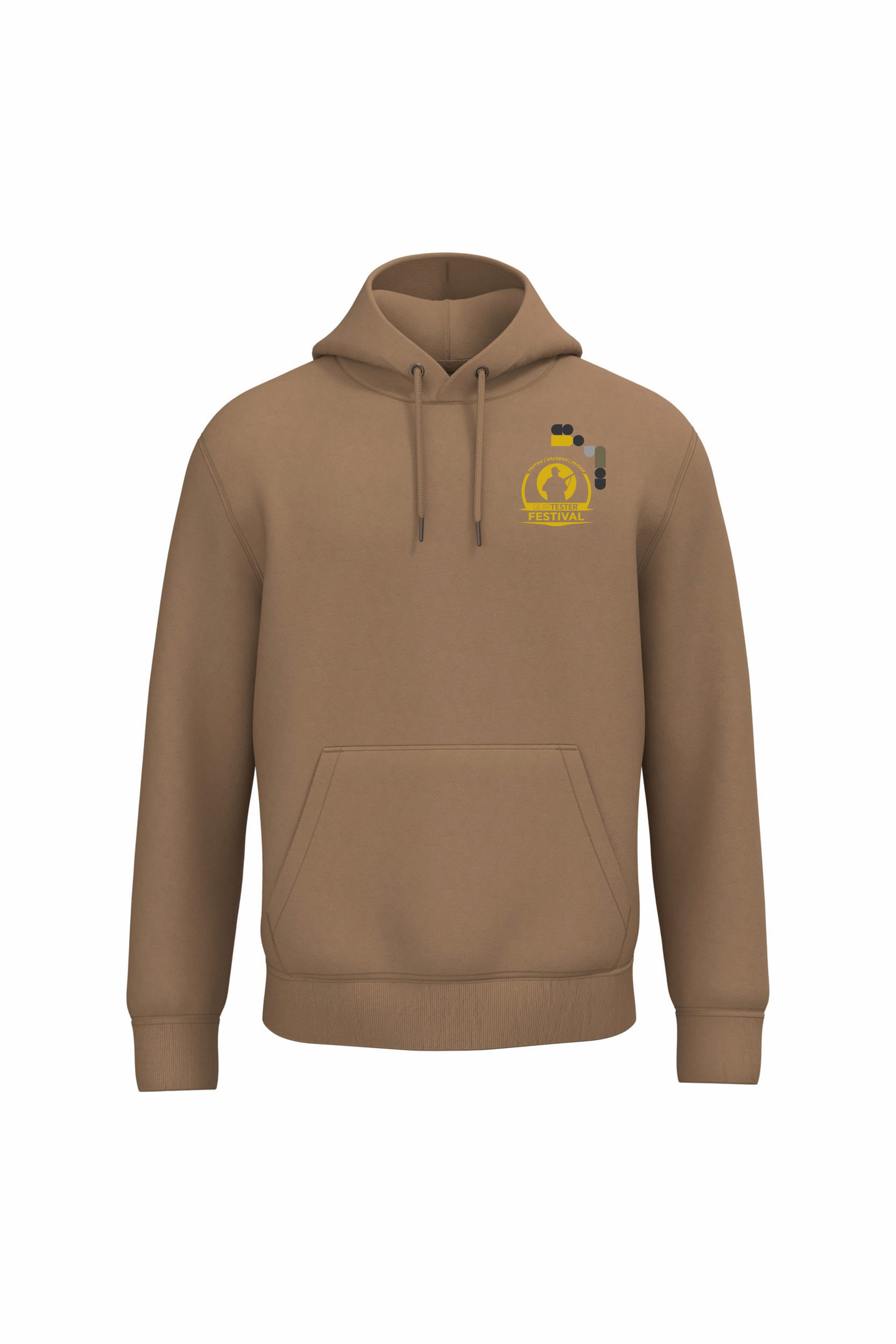 Geartester Festival Bio Hoodie, kleines Logo