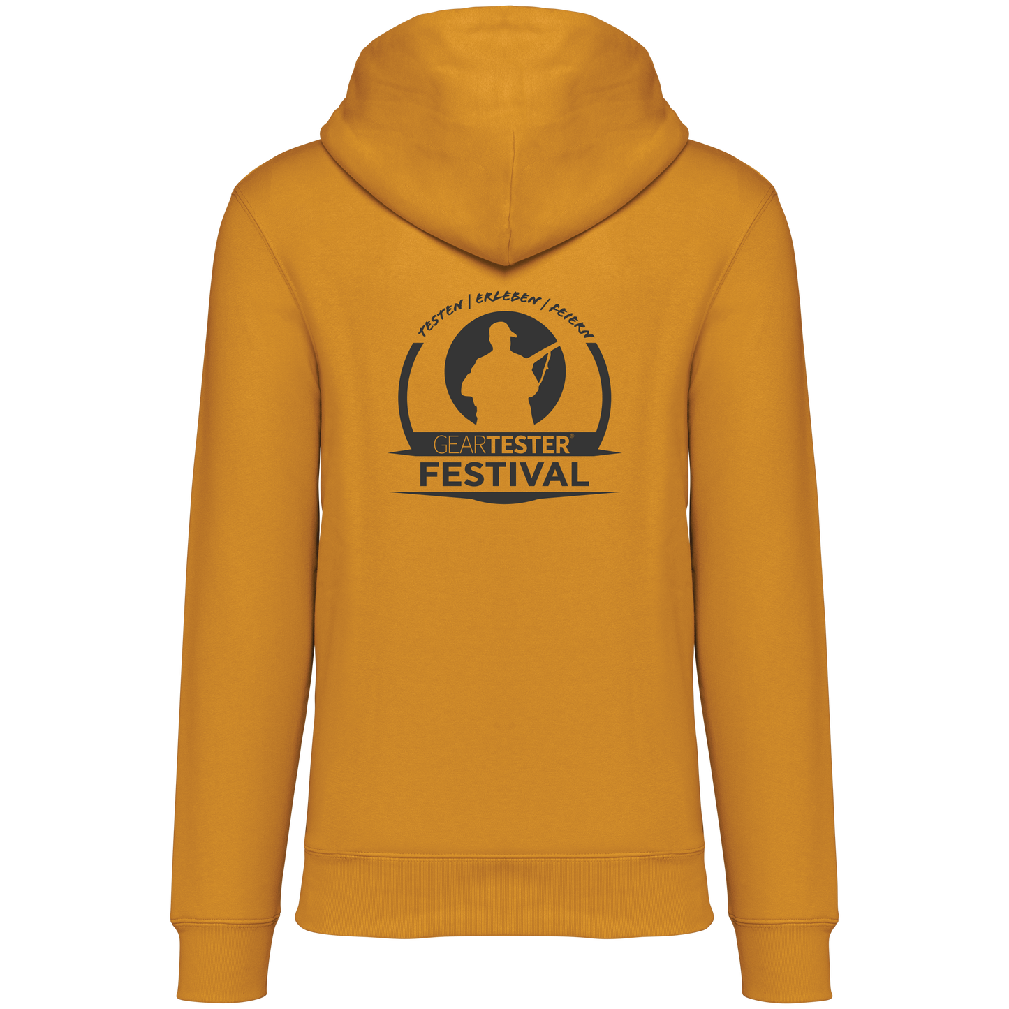 Geartester Festival Bio Hoodie, kleines Logo