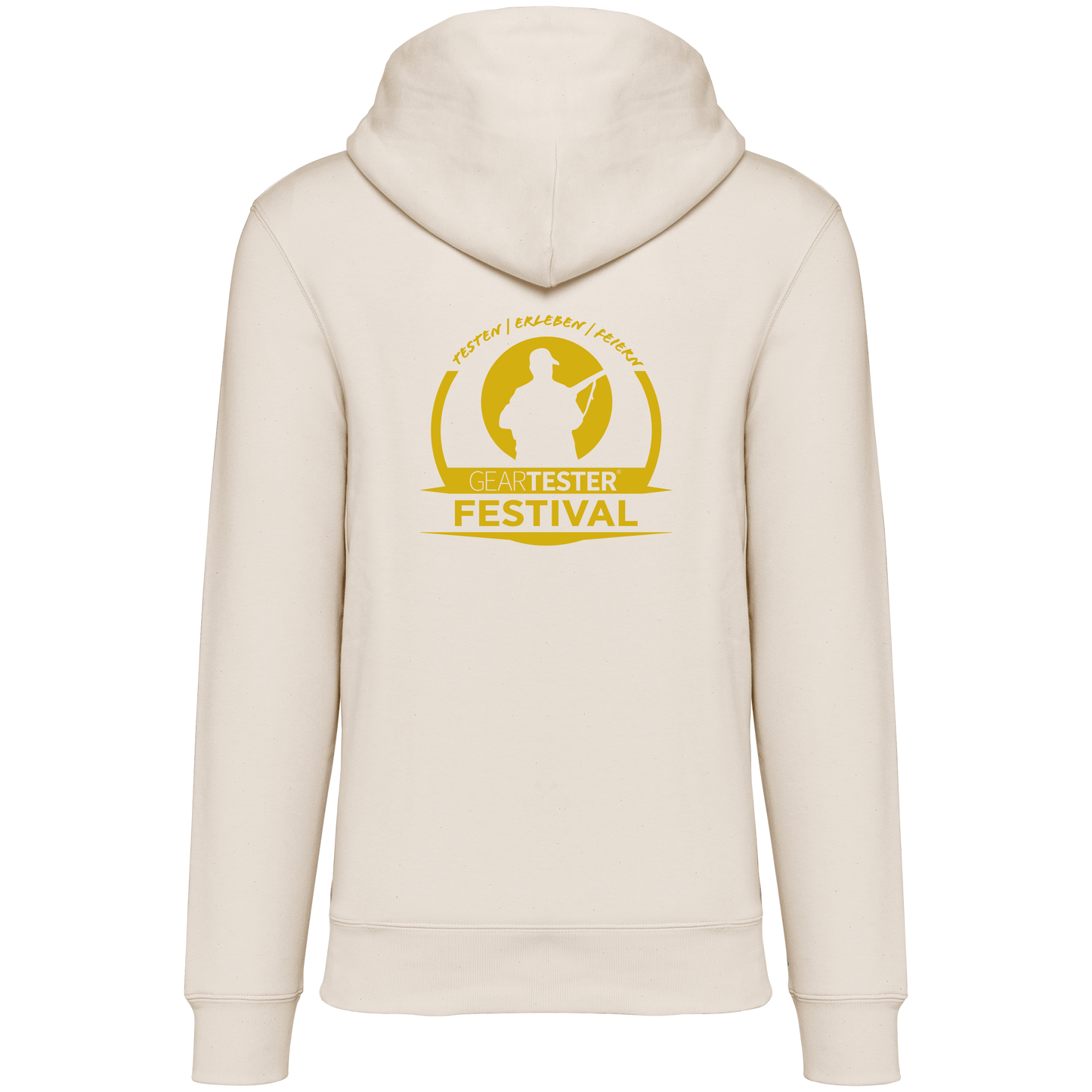 Geartester Festival Bio Hoodie, kleines Logo