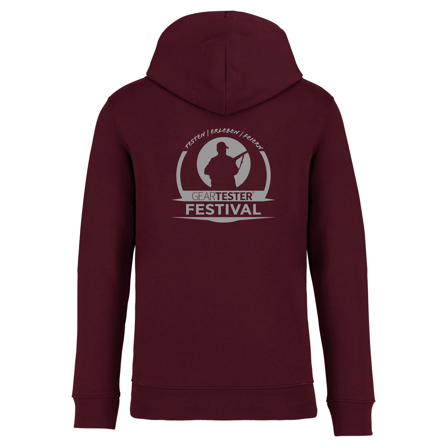 Geartester Festival Bio Hoodie, kleines Logo