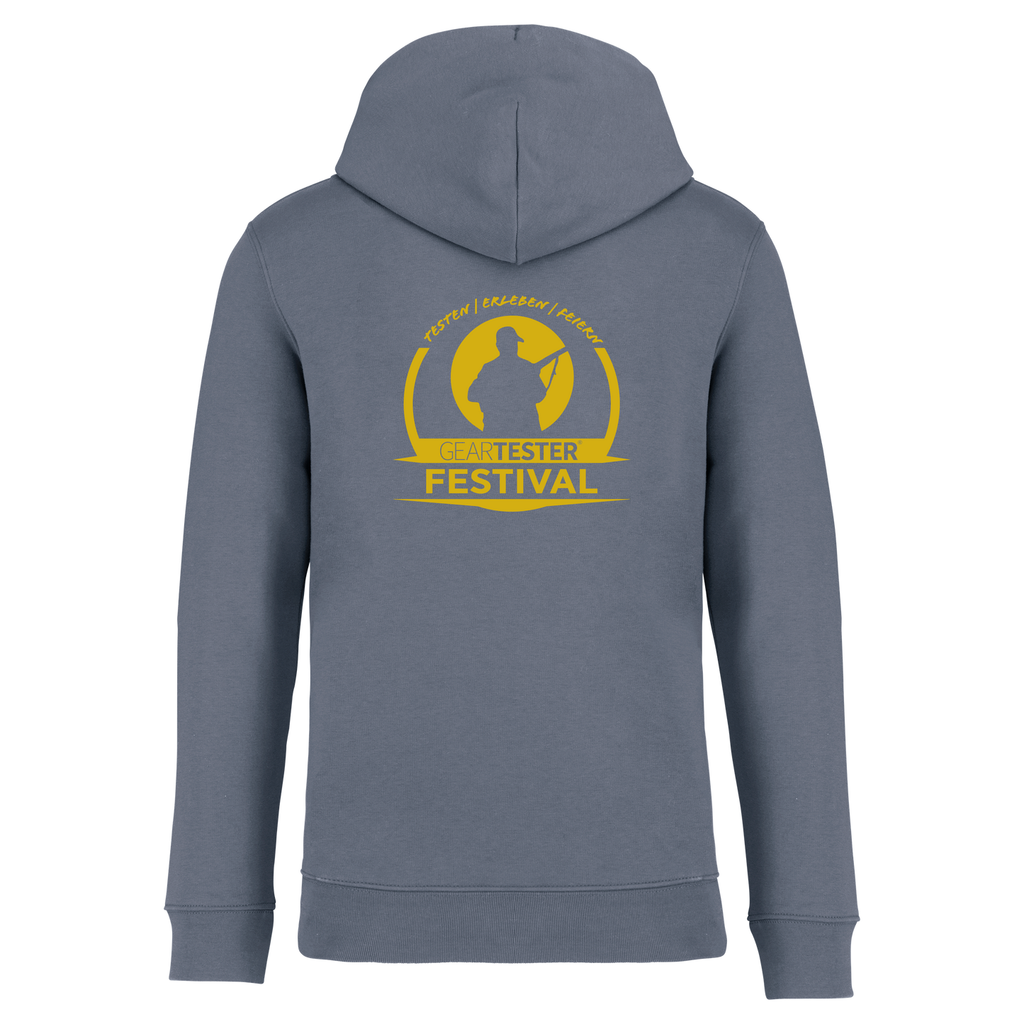 Geartester Festival Bio Hoodie, kleines Logo