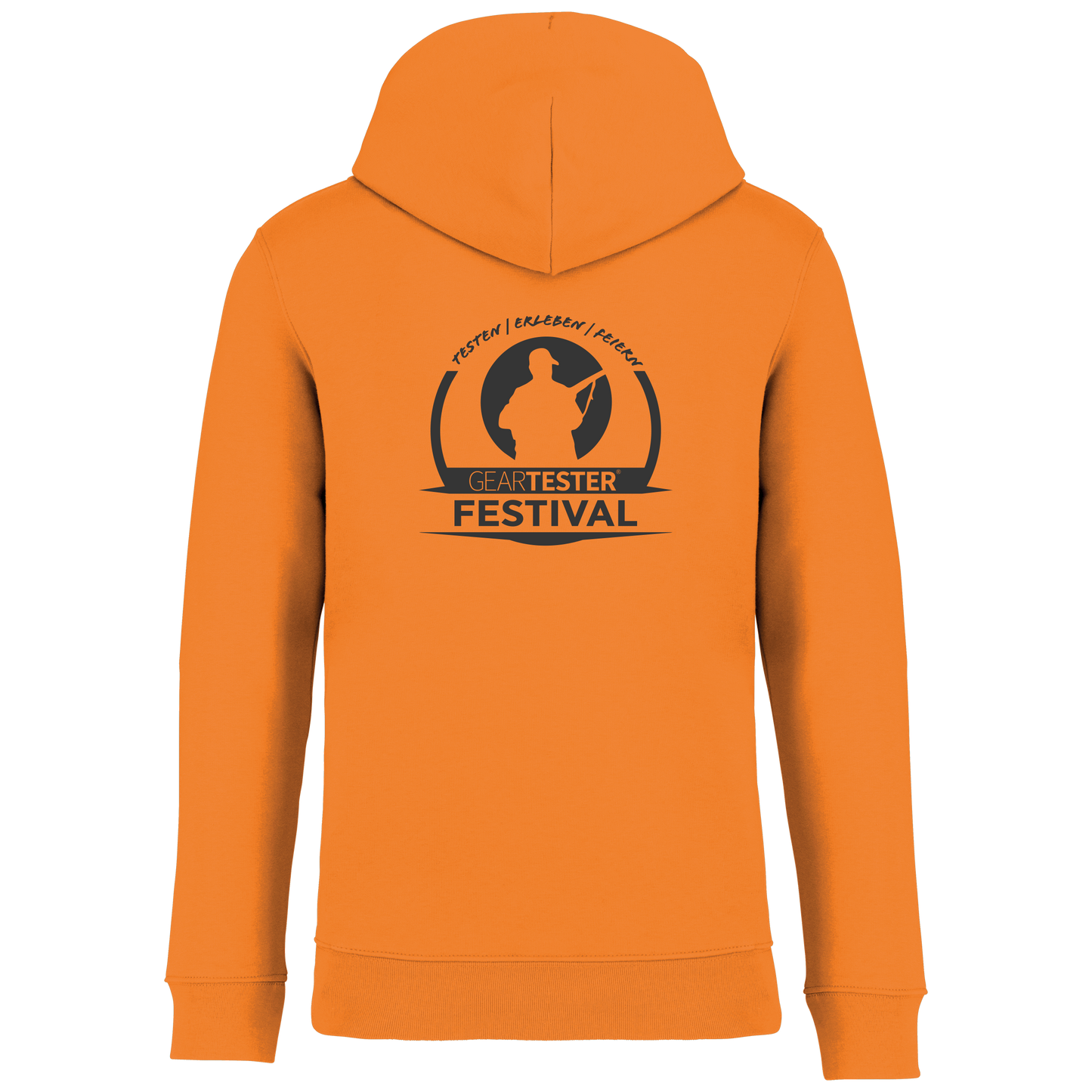 Geartester Festival Bio Hoodie, kleines Logo