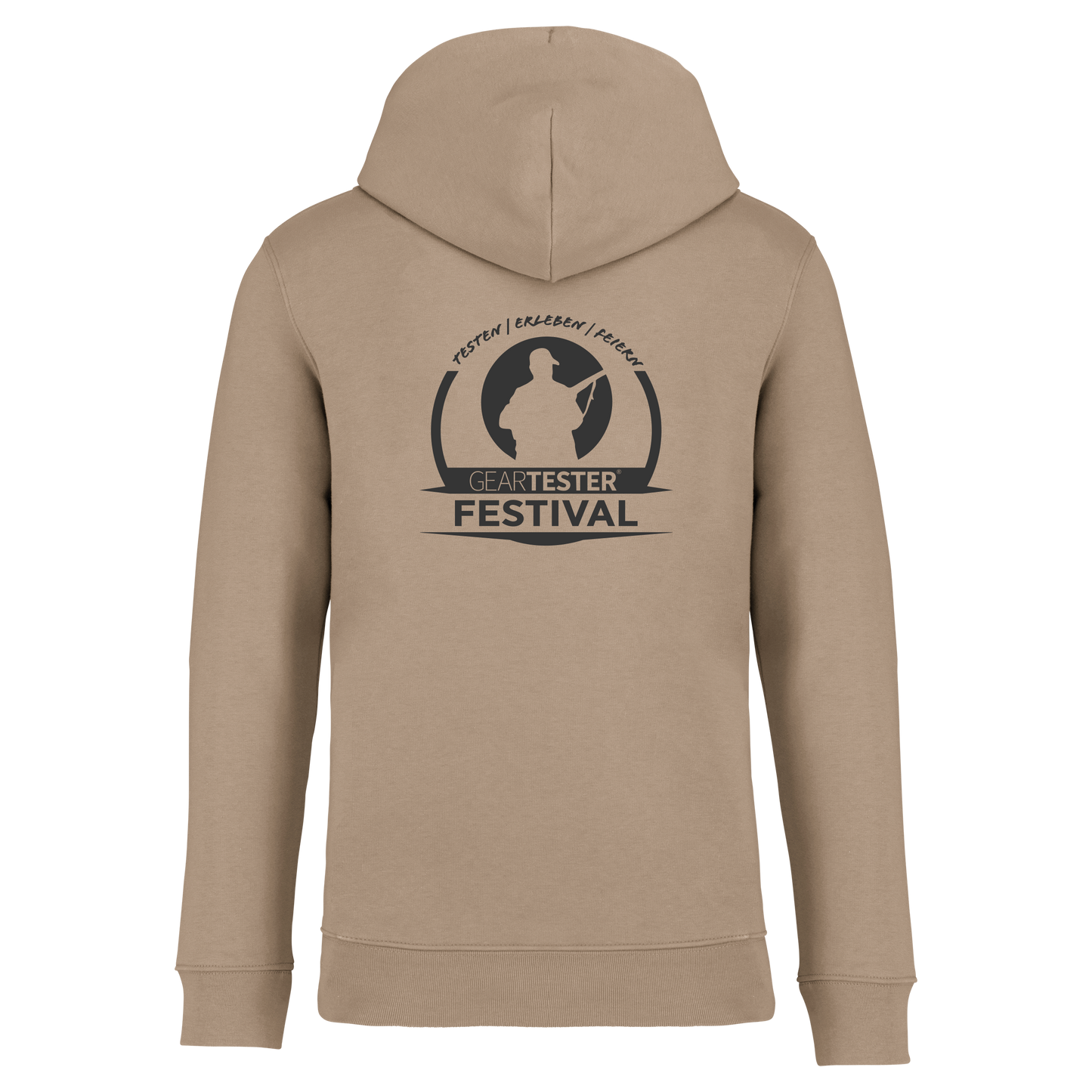 Geartester Festival Bio Hoodie, kleines Logo