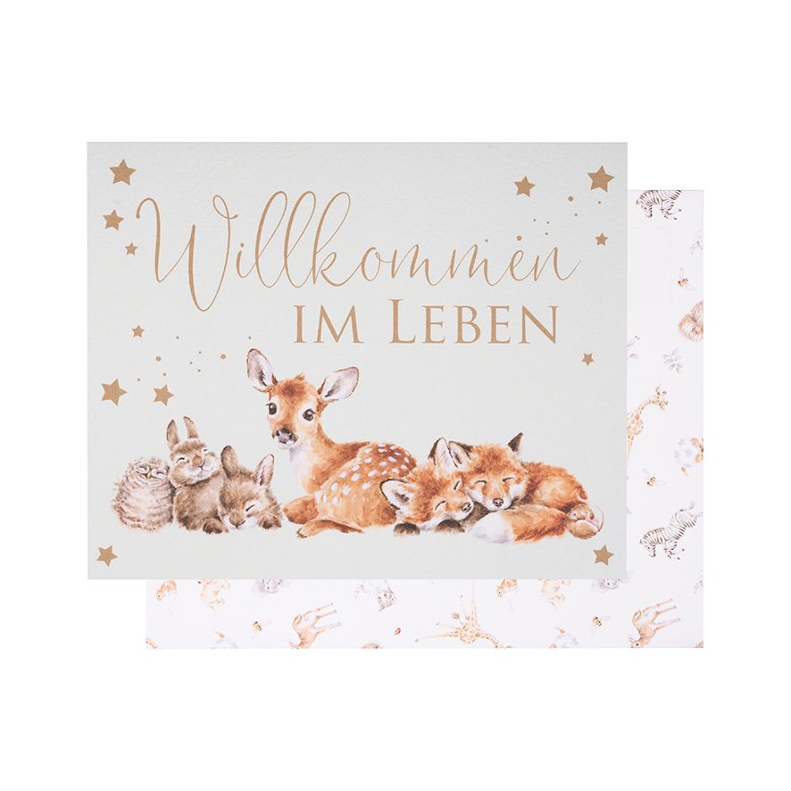 Wrendale Designs Karte zur Geburt