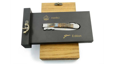 PUMA medici PM-edition, limitiert auf 50 Stück, Goldätzung, DAMASTEEL® DS93X™