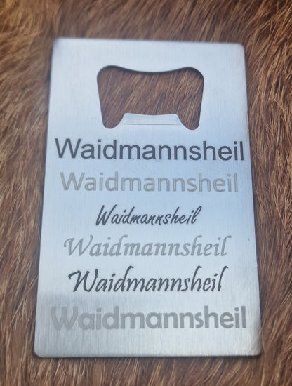 Edelstahl Flaschenöffner - individualisiert & personalisiert