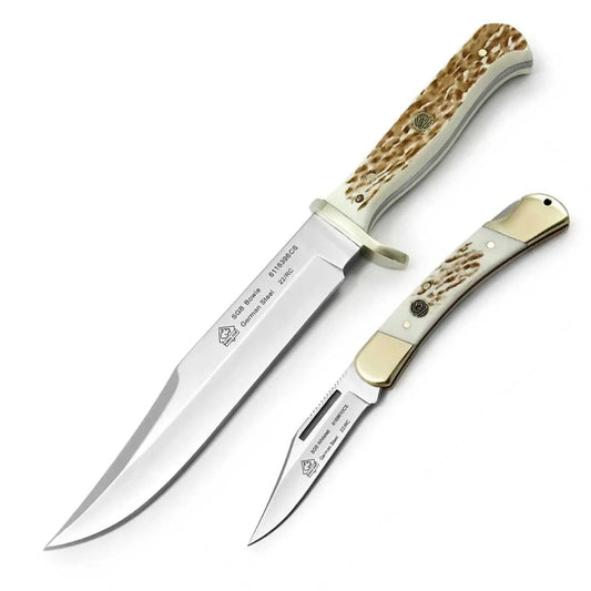 PUMA SGB Bowie / Whitetail, POM Commando Stag