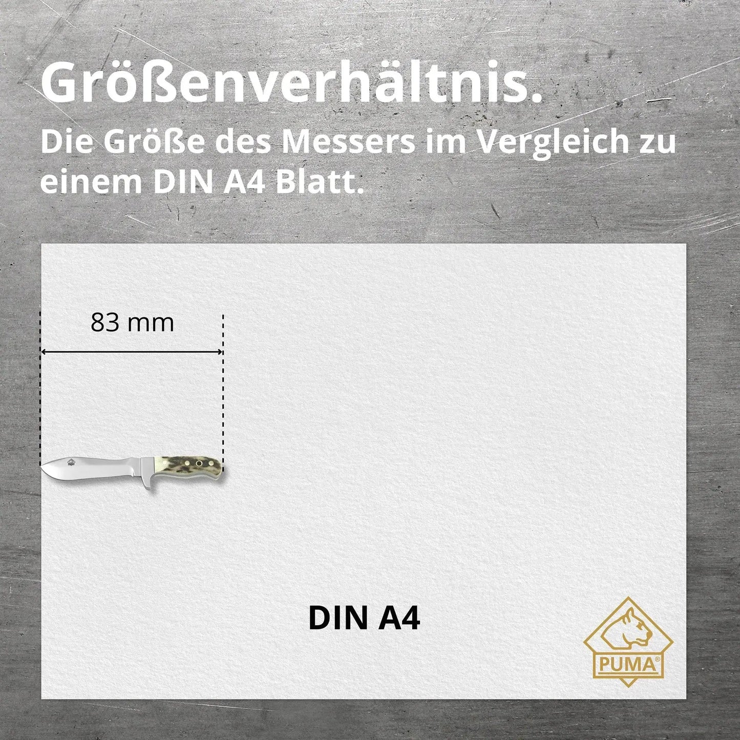 PUMA mini white hunter (Miniatur Messer)
