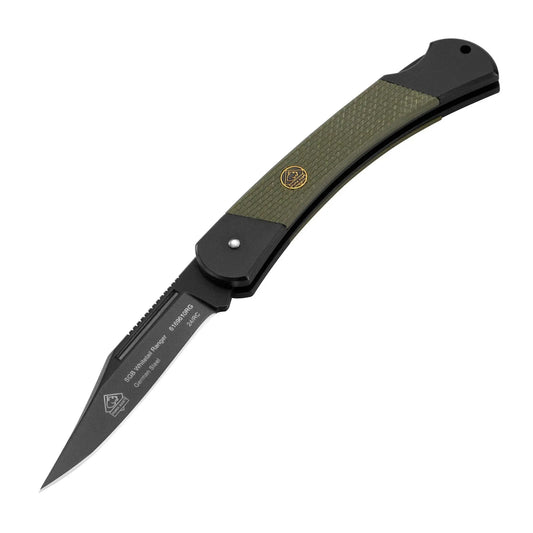 PUMA SGB whitetail ranger, G10 Olivgrün, schwarz eloxiert