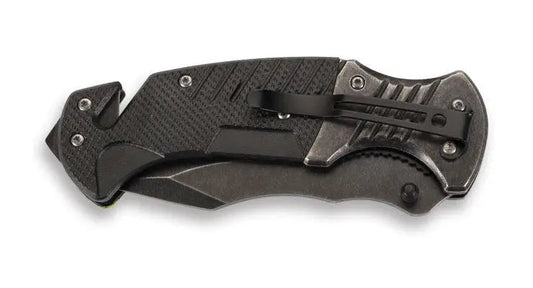 PUMA TEC Einhand-Rettungsmesser, Camo / grün