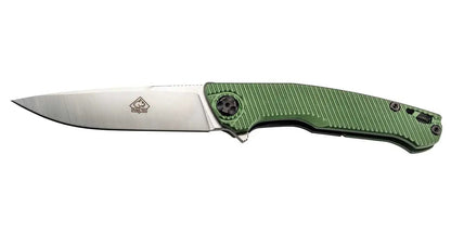 PUMA TEC Einhandmesser, Green Aluminium mit Clip