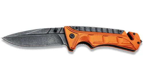 PUMA TEC Einhand-Rettungsmesser (liner lock, AISI420, Alu)