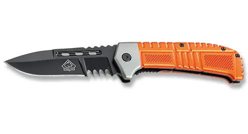 PUMA TEC Einhandmesser (liner lock, Leichtmetall, orange)