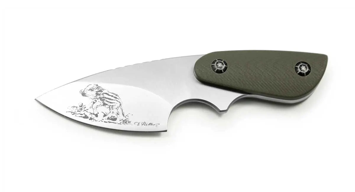 PUMA IP wild boar frischling, G10 grün, Neck-Knife