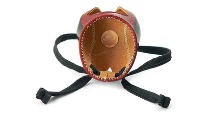 Puma Falkenhaube, schwarz/braun, genäht, Gr. 7