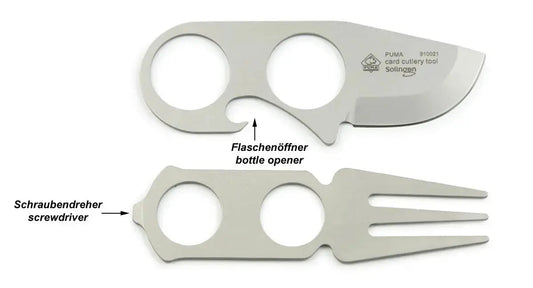 PUMA card cutlery tool