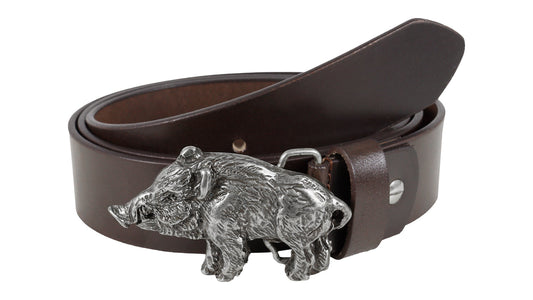 Jagdgürtel "Wildsau" aus Leder