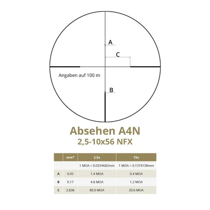DDoptics Nighteagle NFX V4 2,5-10x56 A4N