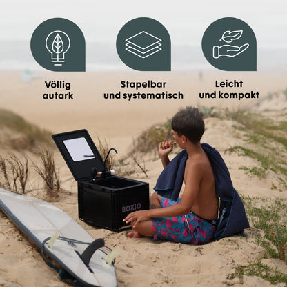 BOXIO WASH MAX+ | Camping Waschbecken und Wasserfilter-System