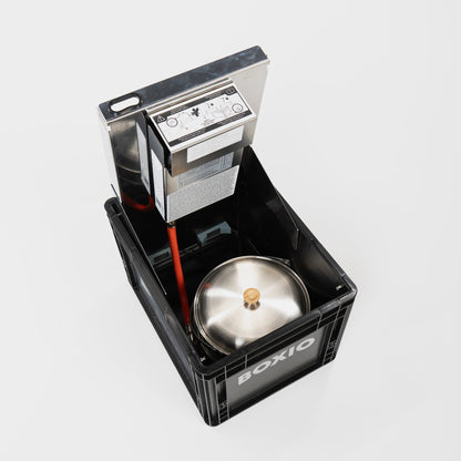 Mobiler Gaskocher mit Topfset I BOXIO COOK PLUS