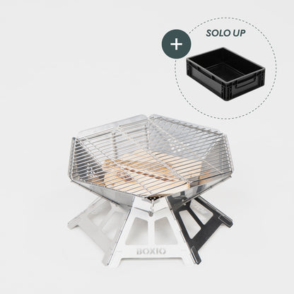 BOXIO FIRE I Feuerschale mit Grill