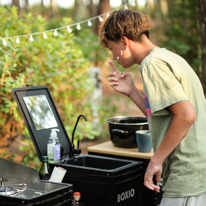 BOXIO WASH MAX+ | Camping Waschbecken und Wasserfilter-System