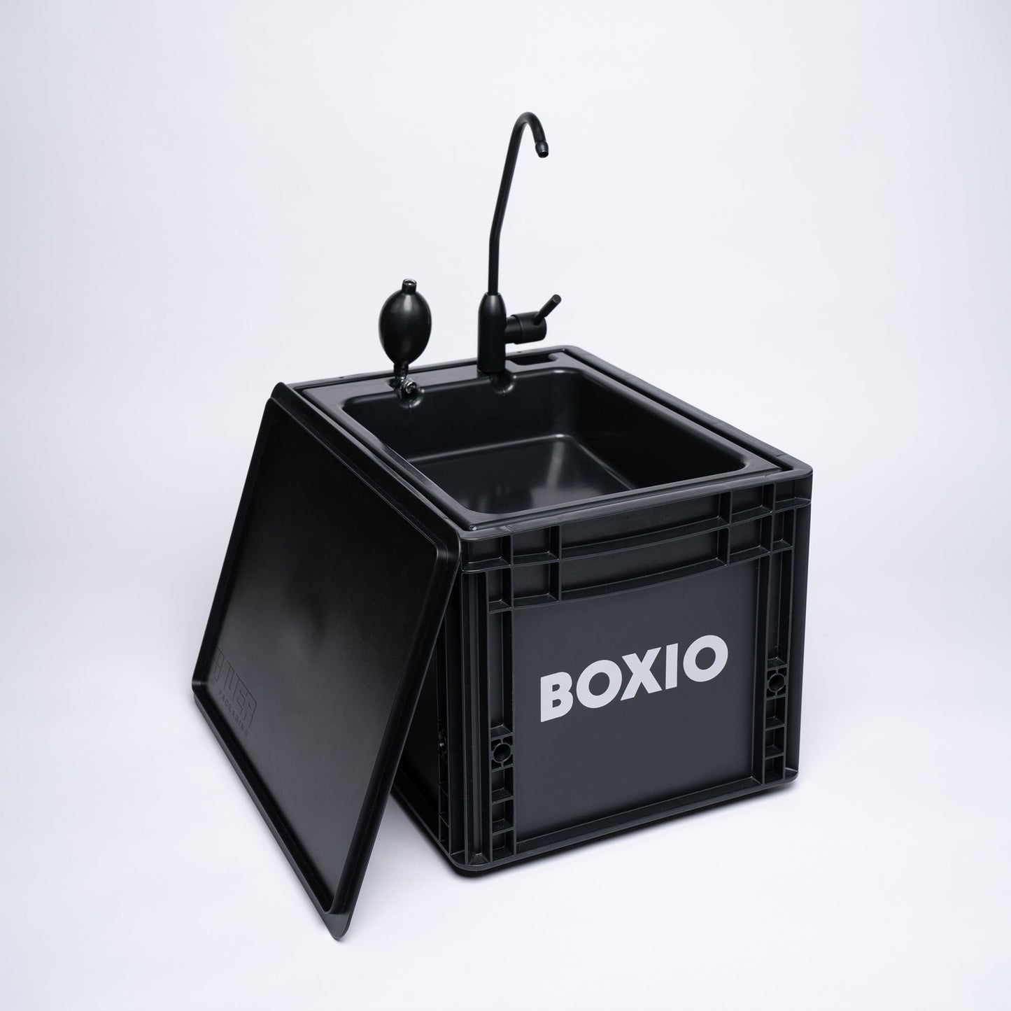 BOXIO WASH PLUS | Mobiles Waschbecken mit Campingdusche