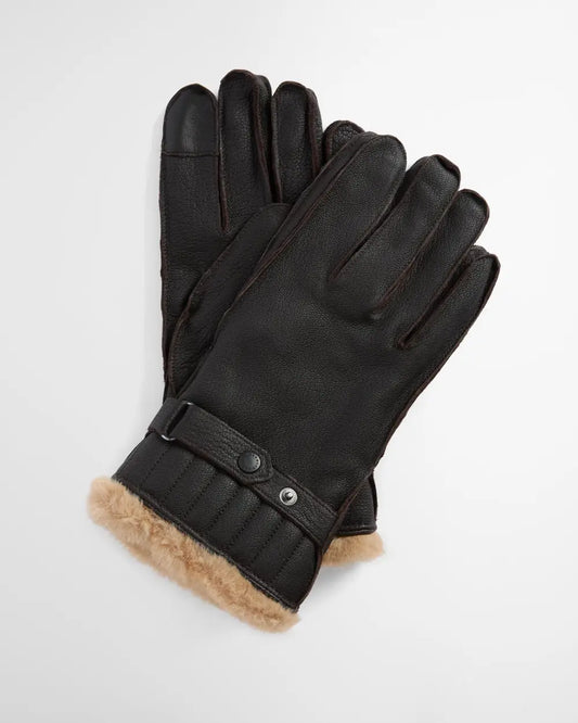 Barbour Herren Leder -Handschuhe Braun