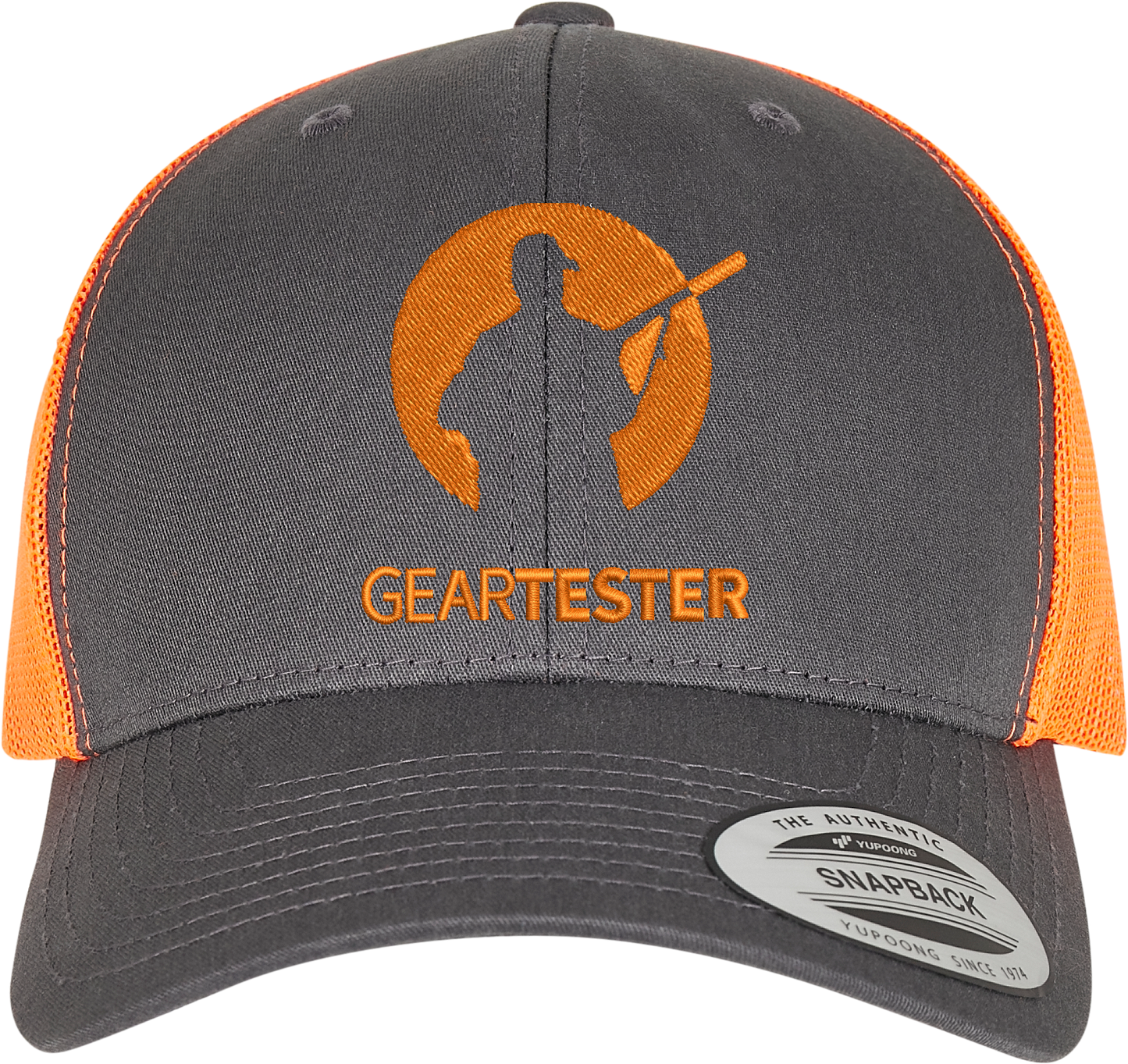 Geartester zweifarbige Retro-Trucker-Kappe