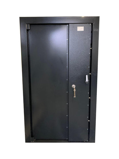 SOFORT: Waffenraumtür Klasse 1, RAM 2200x1240x100mm, Elektronik, 2x Notöffnung, DIN rechts, in den Raum