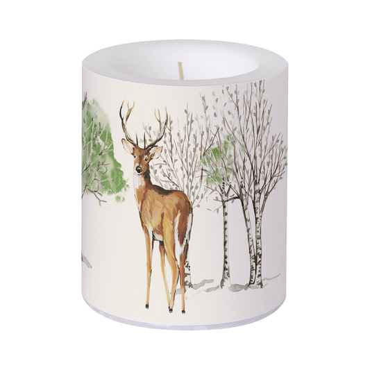 Kerze Wildtiere mit Hirsch