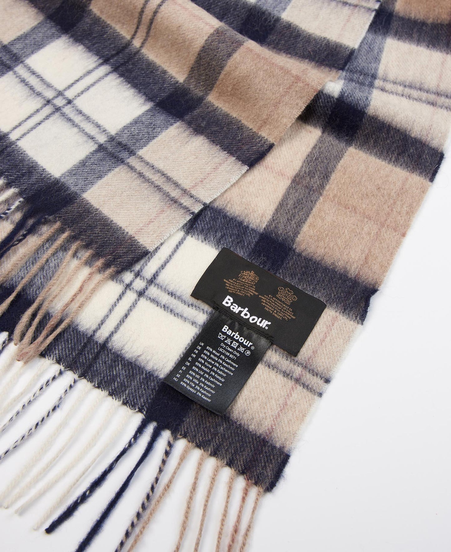 Barbour Tartan Schal aus Lammwolle & Cashmere