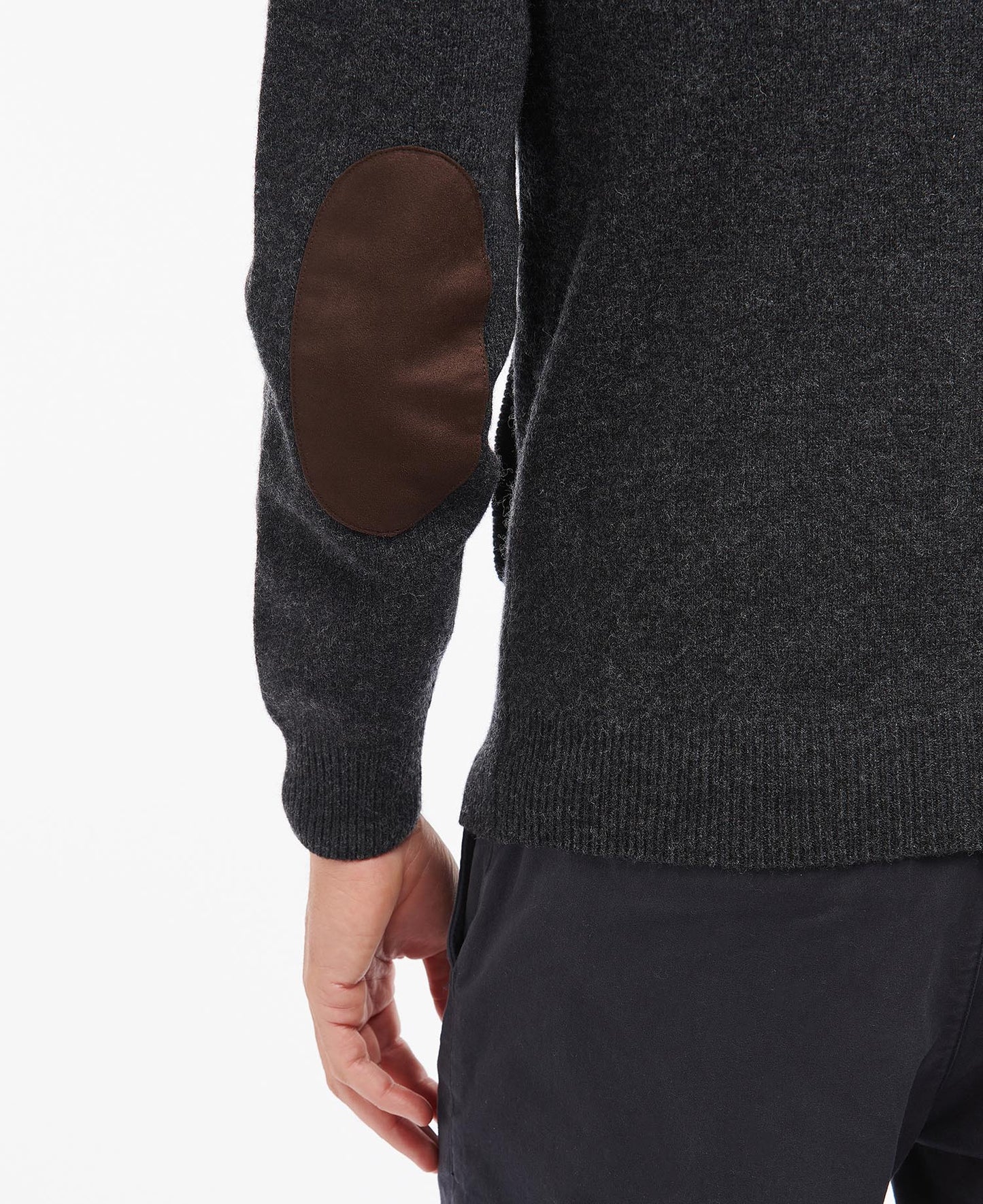 Barbour Strickjacke mit Patches