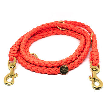 Stilhütte Hundeleine Paracord Uni 'Orange'