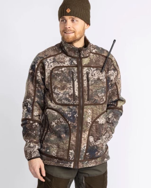 Pinewood wendbare Herren Fleecejacke Furudal Reversible Camou