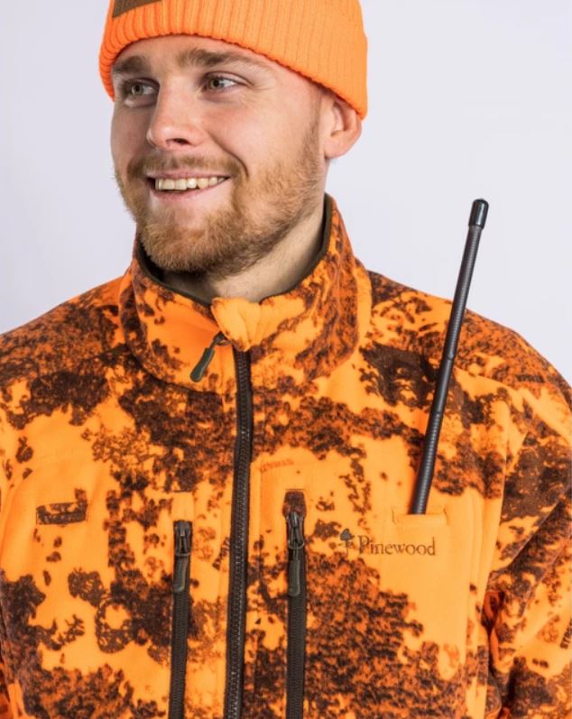 Pinewood wendbare Herren Fleecejacke Furudal Reversible Camou