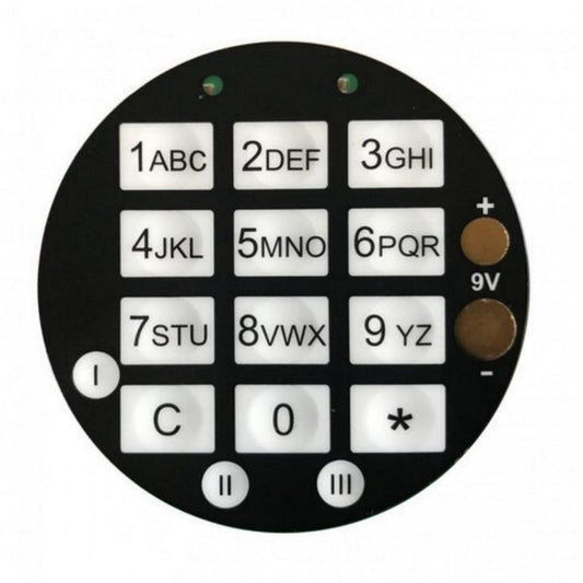 Tastatur für Elektronikschloß GST DFS SB SCA