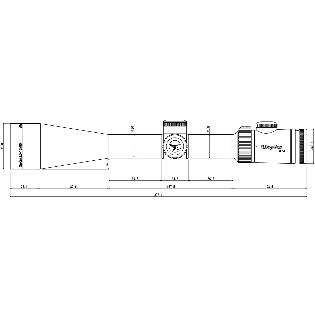 DDoptics Nighteagle NFX V6 2,5-15x50 A4N
