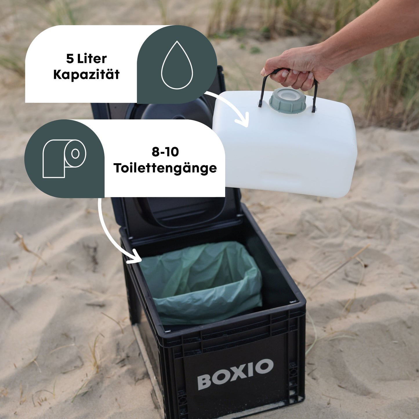 BOXIO TOILET | Trenntoilette im Euroboxformat