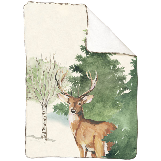 Wohndecke Deer Grove mit Hirsch
