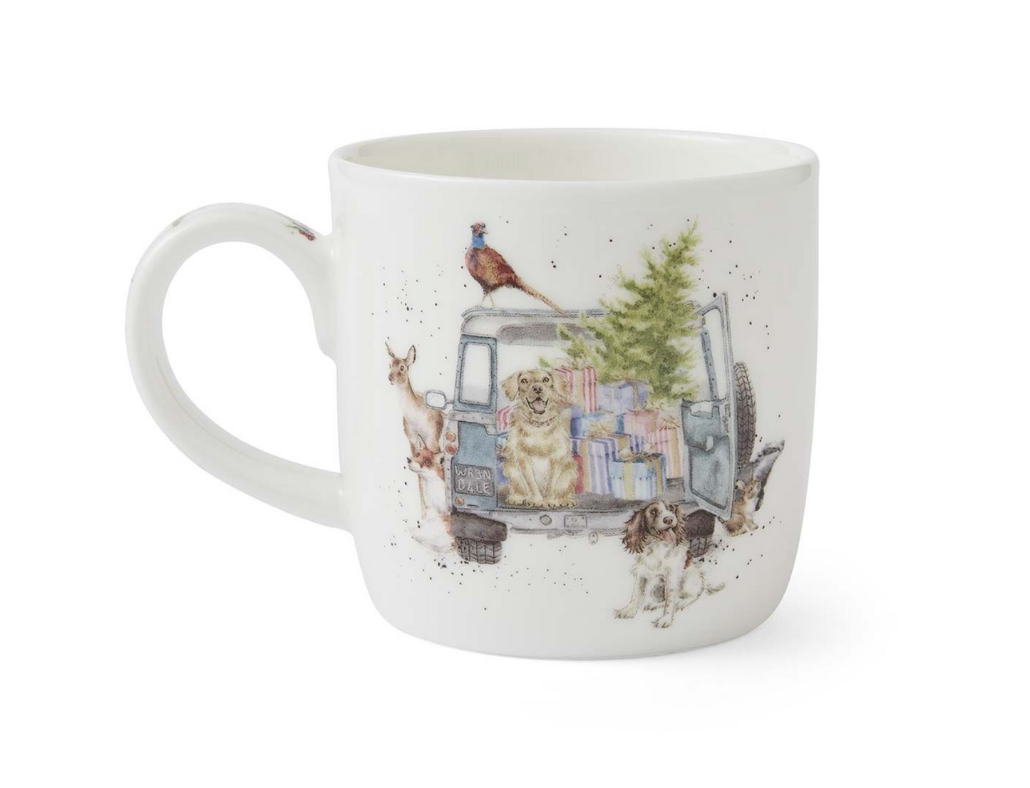 Wrendale Tasse 'Driving Home Christmas' - XMas Tiere