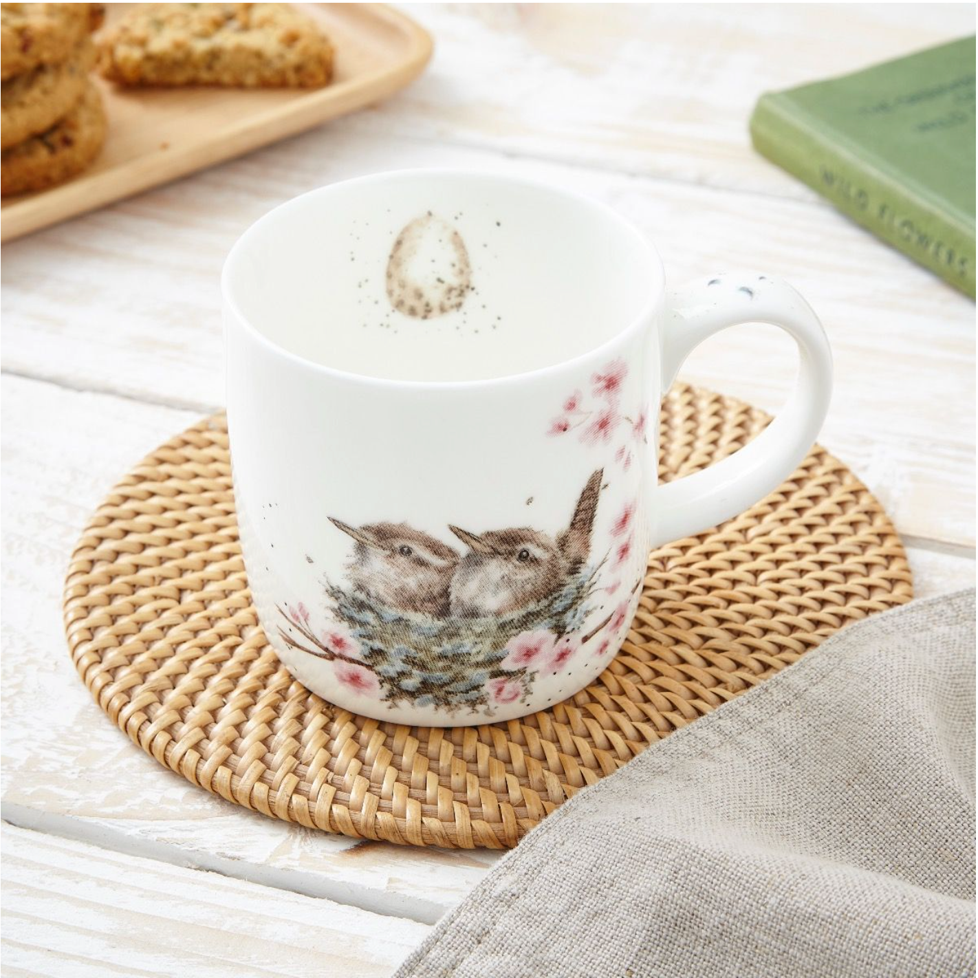 Wrendale Tasse 'Feather Your Nest' - Zaunkönige
